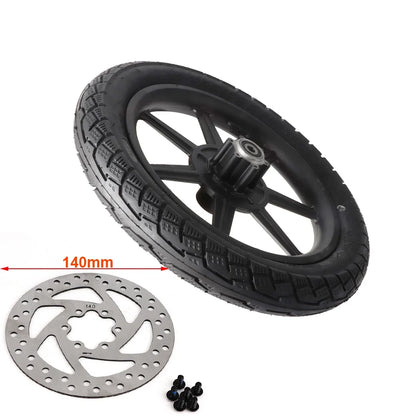 Electric Scooter Bike14 inch Front Wheel 14x2.125 Tyre 140mm/160mm Brake Disc For E-bike Folding Bicycles Motorcycle Accessories
