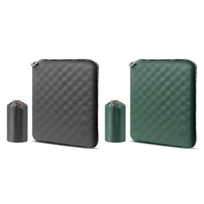 Portable Self Inflating Seat Cushion 5 Seconds Auto Inflate Camping Pad with Memory Foam Lightweight Travel Pillow for Outdoor