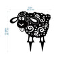 HelloYoung Add a Touch of Whimsy to Your Garden with this Metal Sheep Yard Art Silhouette Wall Art Home Decoration