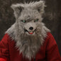 Movable Mouth Fox Mask Halloween Costume Cosplay Party Mouth Mover Wolf Masks Animal Panda Husky Orangutan Artificial Fur Mask