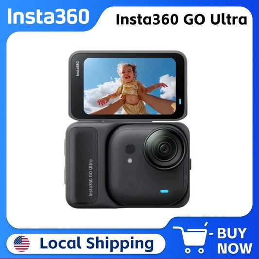 Insta360 GO Ultra A palm-sized 4K powerhouse Hands-Free POV Lightweight & Pocketable Ultra-HD Footage, Day or Night