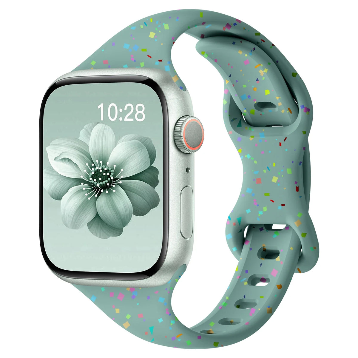 Apple Watch Slim Confetti Speckle Silicone Band