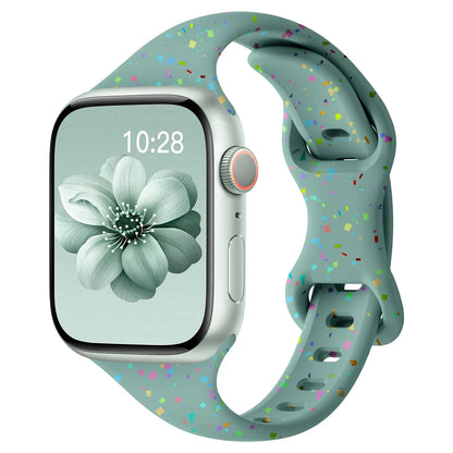 Apple Watch Slim Confetti Speckle Silicone Band