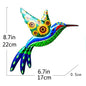Iron Gecko Wall Art Ornaments Home Wall Decoration Simulation Realistic Metal Hummingbird Lizard Sculptures Garden Statue