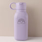 450ml Custom Name Silicone Straw Cup, Personalized Cartoon Pattern