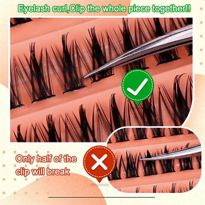 Wispy Individual Lash Clusters D Curl DIY At Home Lash Extension Clusters Soft Lightweight Reusable Eyelash Bundles
