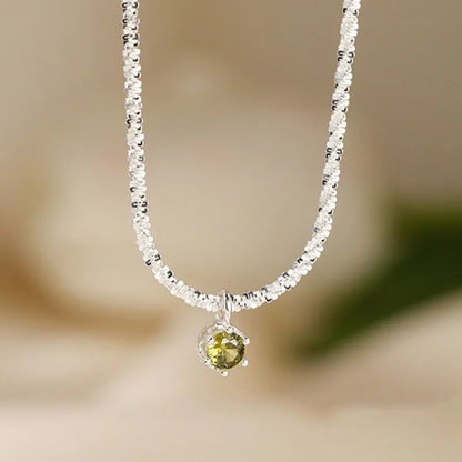 Andara Luxury 925 Sterling Silver AAAAA Zircon Pendant Necklace Fashion Italian Silver Necklace Women Jewelry