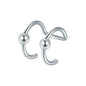 1PC Stainless Steel Fake Nose Ring Hoop Septum Rings Non-Pierced C