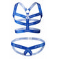 Sexy Gay Men Underwear Bondage Mens Harness Thongs Set Body Chest Costume G-string Jockstrap Lingerie Man Halter Neck Hollow Out