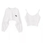 Women Batwing Sleeve Korean Two-Piece Top Set
