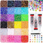 Multicolor Resin Rhinestone Kit Sparkling DIY Decoration Jelly Rhinestones Diamond Art Bedazzling Rhinestones