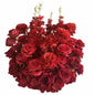 Red White Customized Artificial Rose Delphinium 50cm Flower Ball Wedding Decor Table Centerpieces Flower Decor Event Road Props