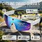 2026 NEW AI Smart Glasses ChatGPT 1080P Camera 8MP Anti-shake Cycling Video&Photo Sport Sunglasses DualMic 32GB Windproof Goggle