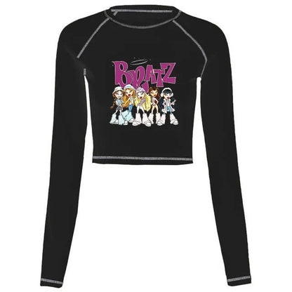 Women's Y2K Gothic Cartoon Print T-Shirt Trendy