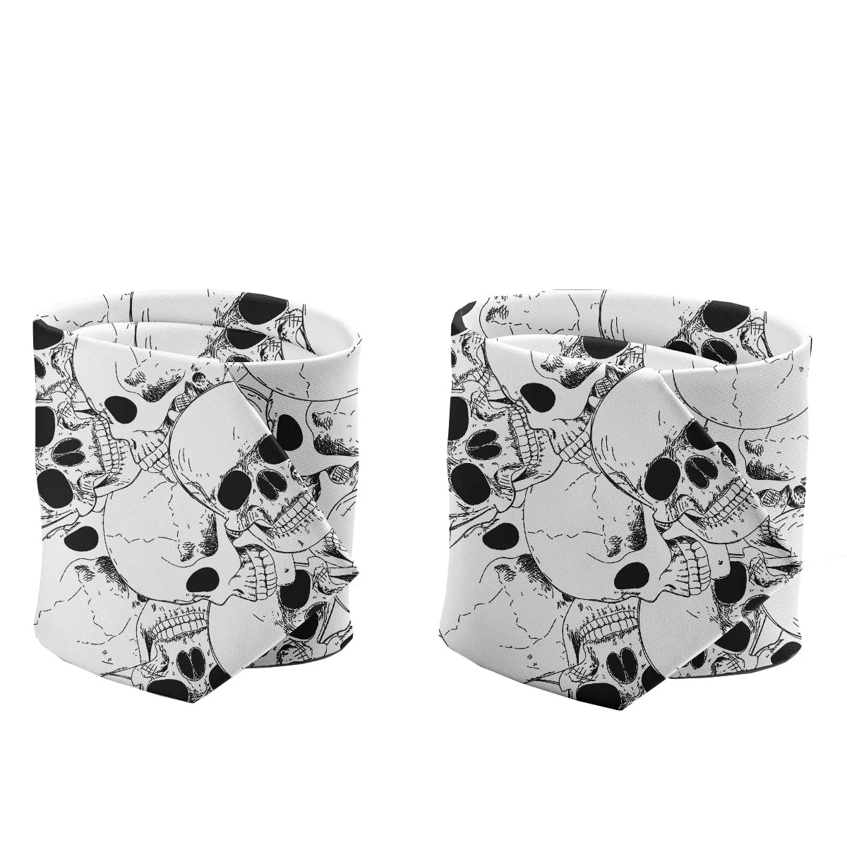 Fashion skull 3D printed tie art design personality tie adult 8cm wide polyester slim shirt suit party accessories