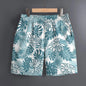 Men's Hawaiian 3D Plant Summer Pattern Beach Shorts Quick Dry Outdoor Casual Sports Shorts Fashion Men's Shorts