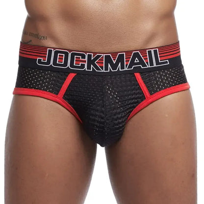 Sexy Man's Underwear Briefs Underpants Nylon Mesh Men's Briefs Bikini Underwear Men's Boxer Briefs Breathable  Quick Dry