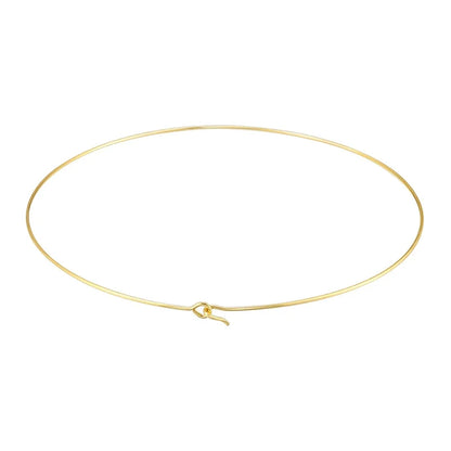 316L Stainless Steel Heart Round Adjustable Collar Women's Necklace Simple Open Neck Metal Jewellery Accessories: VL534 VL535