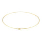 316L Stainless Steel Heart Round Adjustable Collar Women's Necklace Simple Open Neck Metal Jewellery Accessories: VL534 VL535