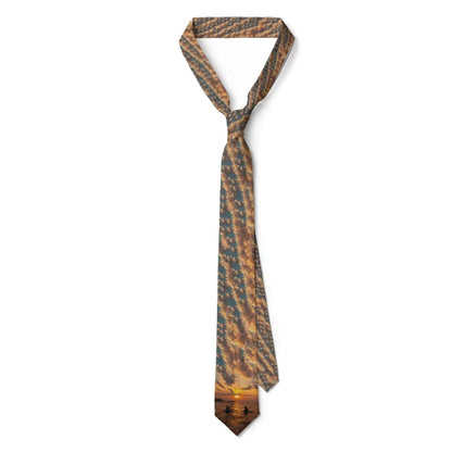 Novelty Creative Cool Men Tie 3D Printing Starry Night Pattern Fashion Harajuku Casual Necktie Birthday Party Halloween Gift Tie