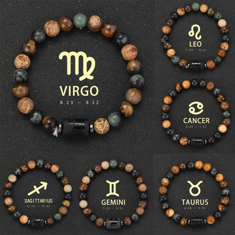 Sagittarius Zodiac Bracelet Natural Stone