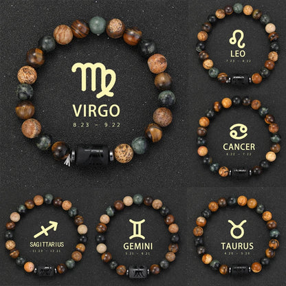 Sagittarius Zodiac Bracelet Natural Stone
