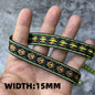 5 Yards 1~3CM Geometric Flower Designs Are Selling Well Embroidered Jacquard Ribbon Decorative Clothing Dog Chain Curtains