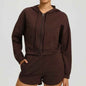 Women’s Hooded Zip-Up Yoga Running Jacket