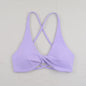 Sexy Slim Shoulder Straps Somfortable High Stretch Sports Underwear Gym Workout Breathable Detachable Yoga Bra