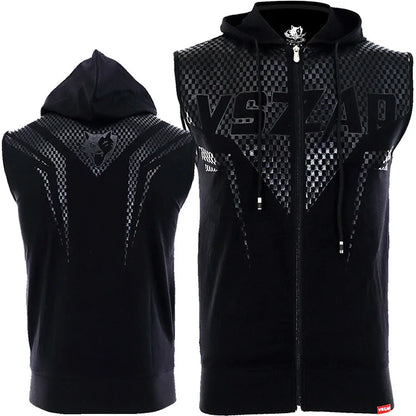Vszap Hooded Sleeveless MMA Fitness Vest