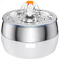 3L Auto Stainless Steel Cat Fountain 102 Oz Pet Water Dispenser Filter with Faucet Automatic Water Feeder for Cats Dogs Rabbits