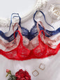 3pcs/Set Women's Sexy Lace Underwire Push Up Bra Women's Underwear Set