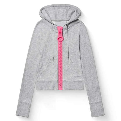 Streetwear Unisex Retro Zip-Up Hoodie