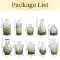 10/20pcs Mini Glass Vase Modern Clear Hydroponic Flower Vase Retro
