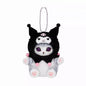 Kawaii Frog & Kitty Plush Keychain