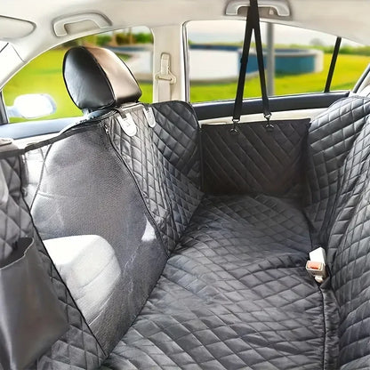 Dog Seat Cover for Back Seat, 100% Waterproof Dog Car Seat Covers with Mesh Window, Scratch Prevent Antinslip Dog Car Hammock, C