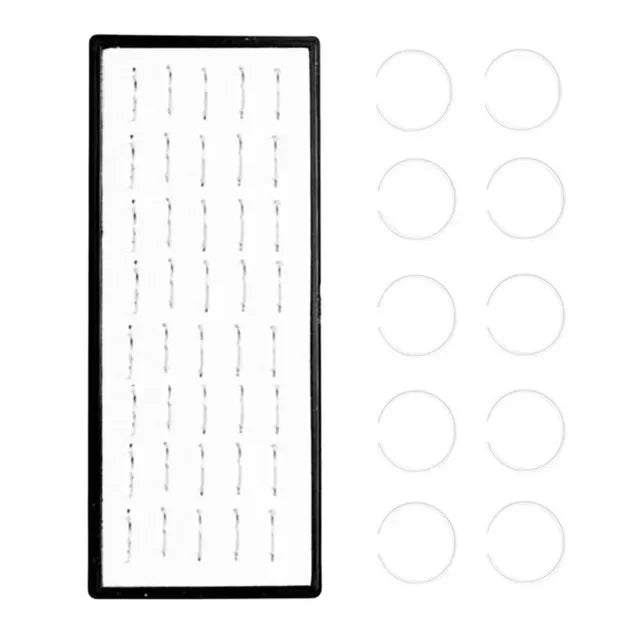 40/60pc Stainless Steel Straight L Nose Stud for Women Nose Ring Set