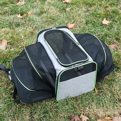 Pet Carrier Bag Foldable Small Dog Charter Carrying Cat Out Bag Expansion Pet Bag Mesh Breathable Expansion Foldable Handheld C
