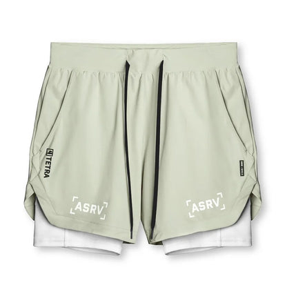 ASRV Men’s 2-in-1 Quick Dry Gym Shorts