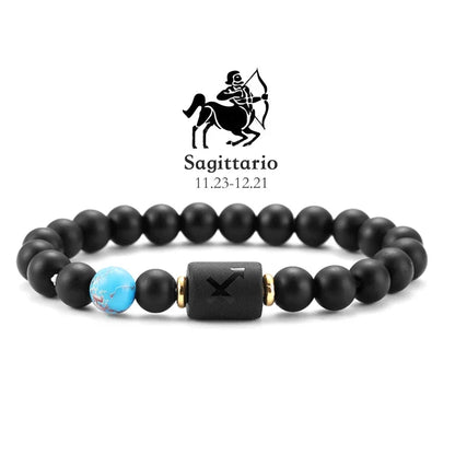 Sagittarius Zodiac Bracelet Natural Stone