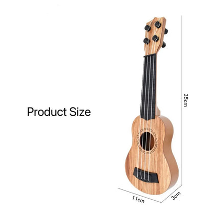 35cm Children Guitar Toy - Elementary Musical Instrument with Paddles, Yukrili Simulation Music Toy