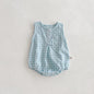 Summer Baby Girls Sleeveless Romper  Plaid Newborn Baby Bodysuit  0-2 Years Old Infant Jumpsuit