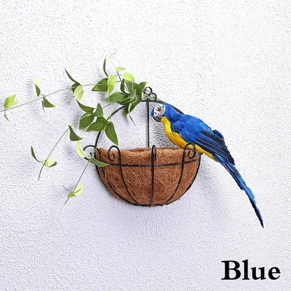 25/35cm Creative Handmade Simulation Parrot Animal Bird Garden Props Decoration Miniature Feather Lawn Doll Ornaments