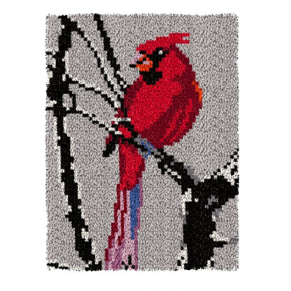 Latch Hook Rug Kit Crochet Carpet DIY Rug Crochet Yarn Kits Fashion Cartoon Pattern Gift Carpet Making Kit for Festival Carpet