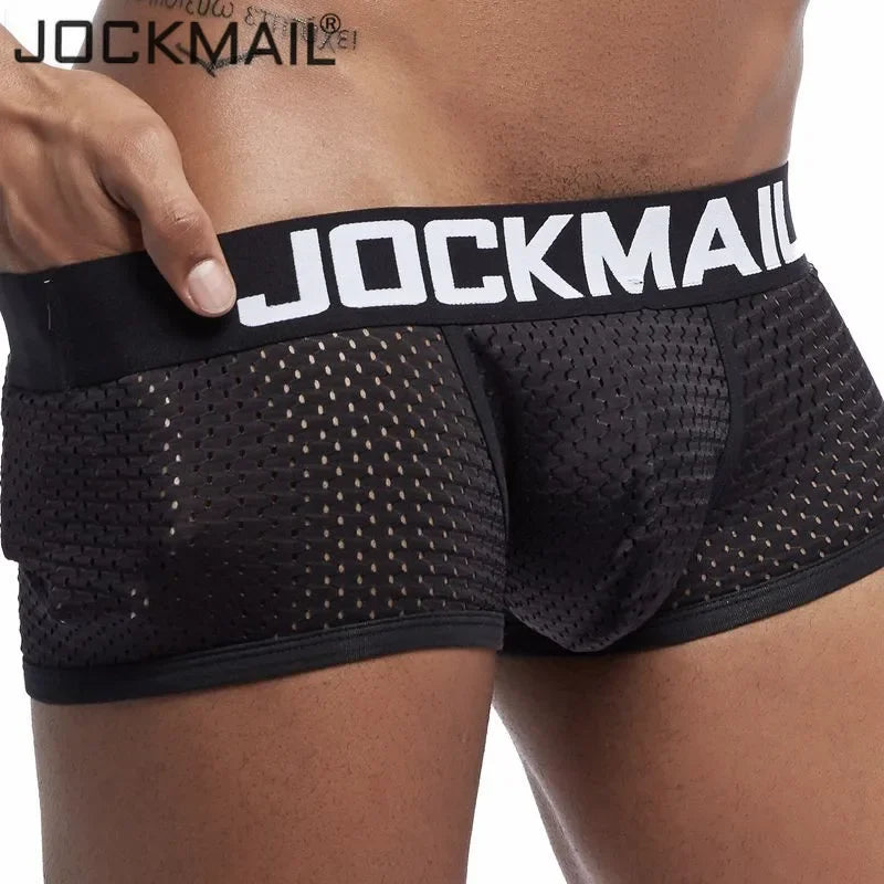 JOCKMAIL  4PCS/Lot boxer men Mesh Breathable boxershorts men Underwear Shorts panties men cuecas boxer underpants calzoncillos