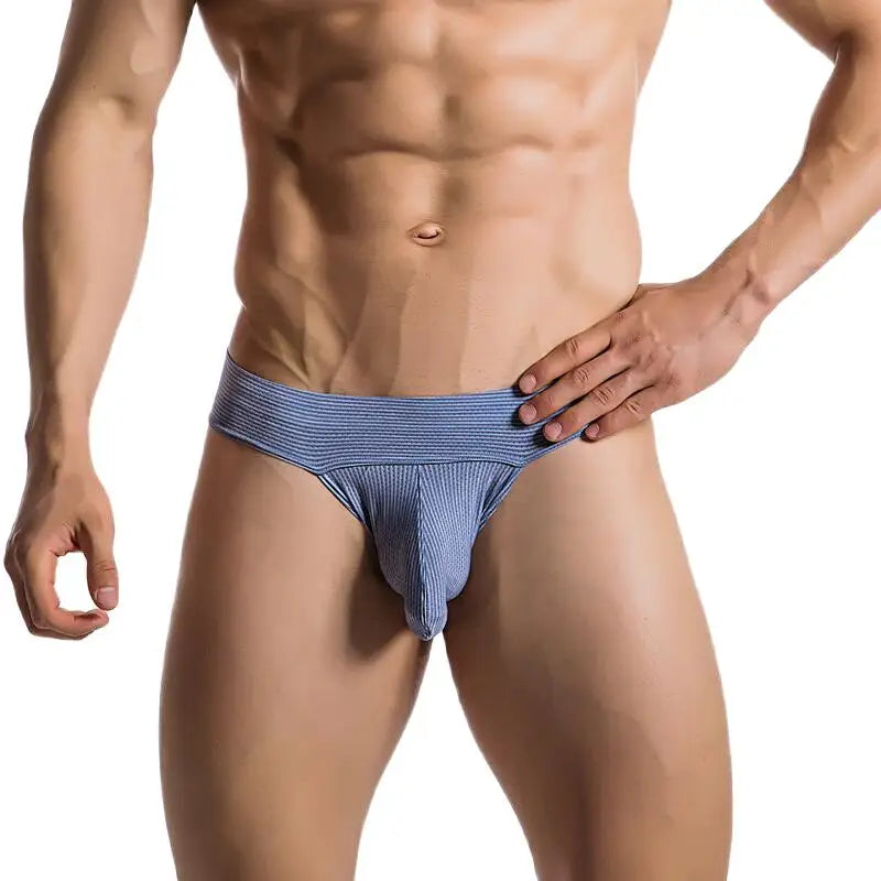 Sexy Men Low Rise Briefs Men's Penis Large U Convex Pouch Underwear Briefs Slips Male Panties Stretch Breathable Underpants