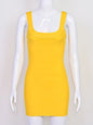 Beaukey New Trendy Pink Ginger Bandage Mini Party Dress Women Quality
