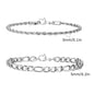 2pcs Men's Chain Bracelets, Stainless Steel Silver Gold Black Color