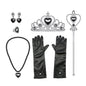 Kids Vampire Costume Gothic Halloween Dress with Accessories