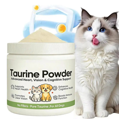30g Taurine Supplement Powder for Cat Dog Supports Heart Vision Cognitive Health Essential Amino Acid Pet Nutritional Supplement